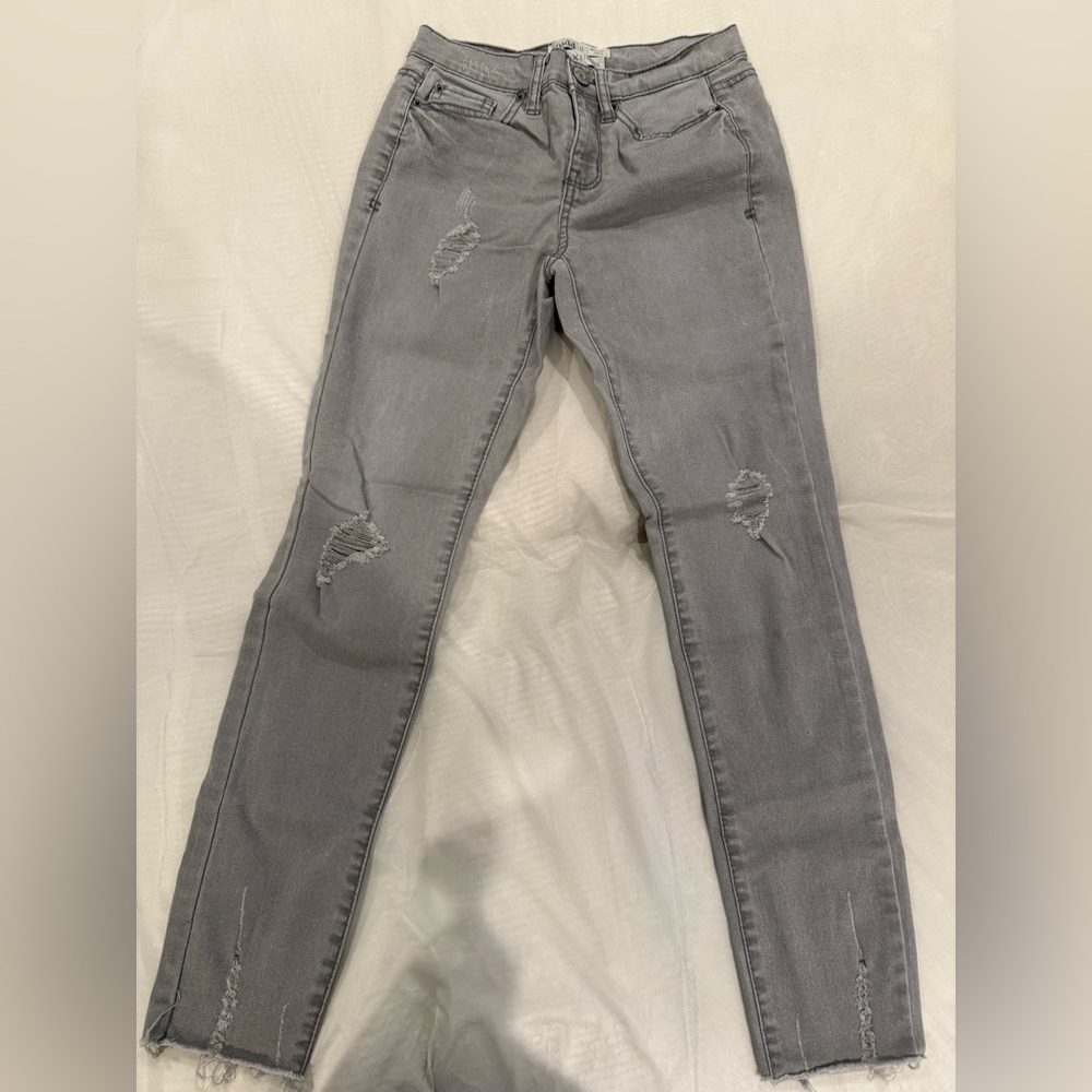 Mudd Mid-rise, Ankle, flex stretch size 0 Gray jeans